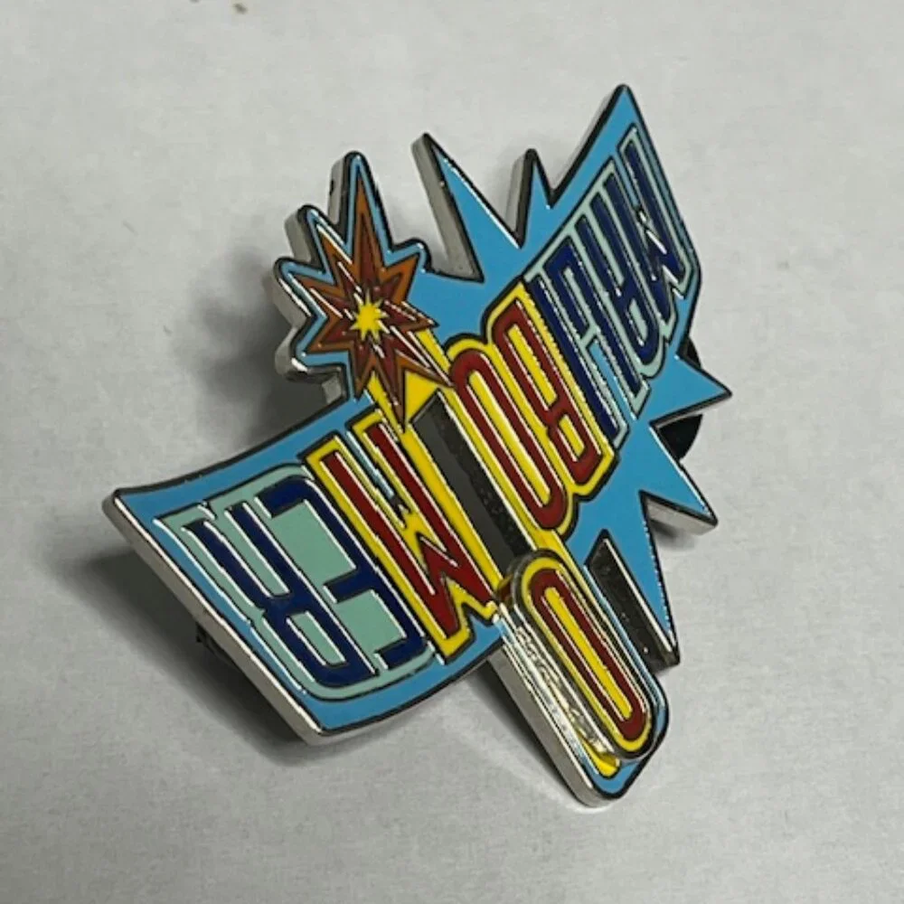 Disney MaliBoomer Disney California Adventure Slide Lapel Vest Hat Pin 1.75
